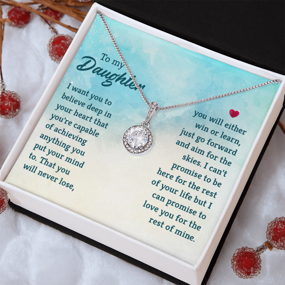 Eternal Hope Necklace: To My Daughter -Win or Learn