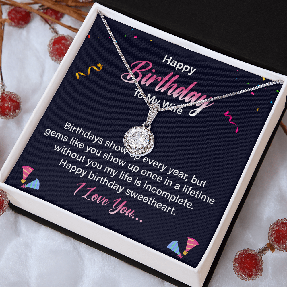 Eternal Hope Necklace:Happy Birthday Wife