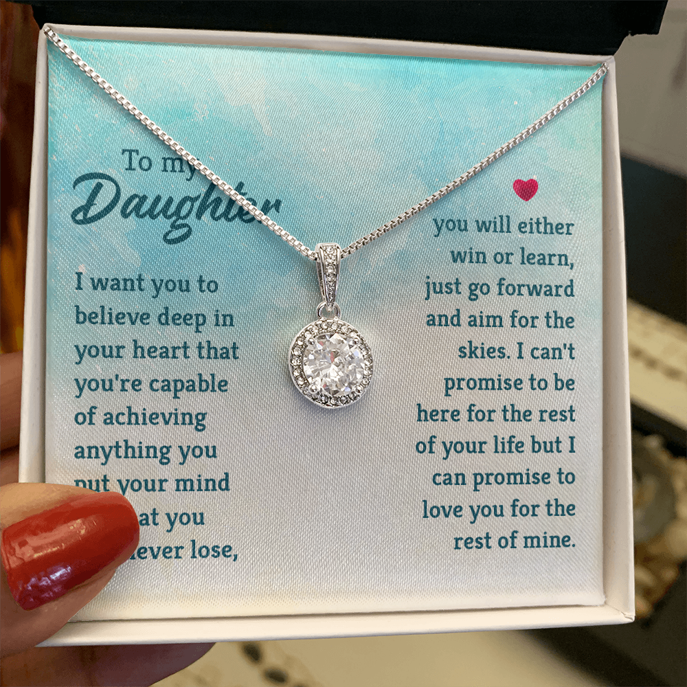 Eternal Hope Necklace: To My Daughter -Win or Learn