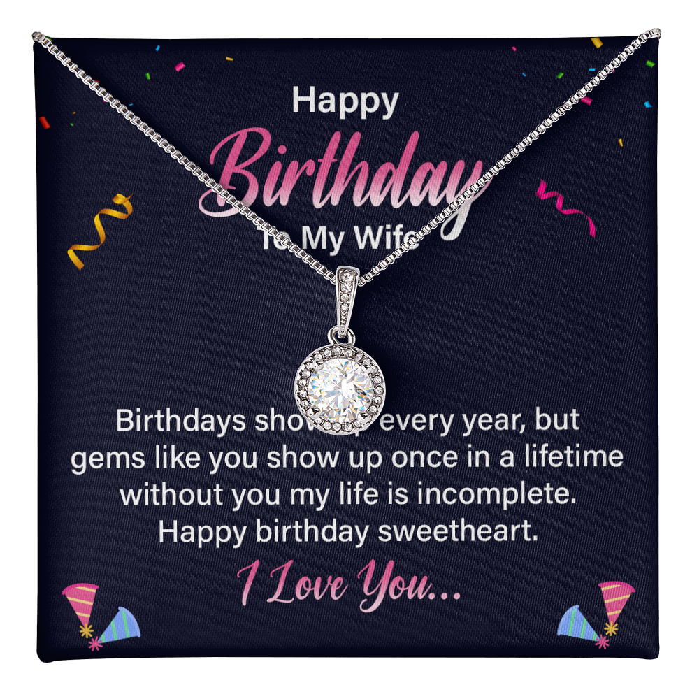 Eternal Hope Necklace:Happy Birthday Wife