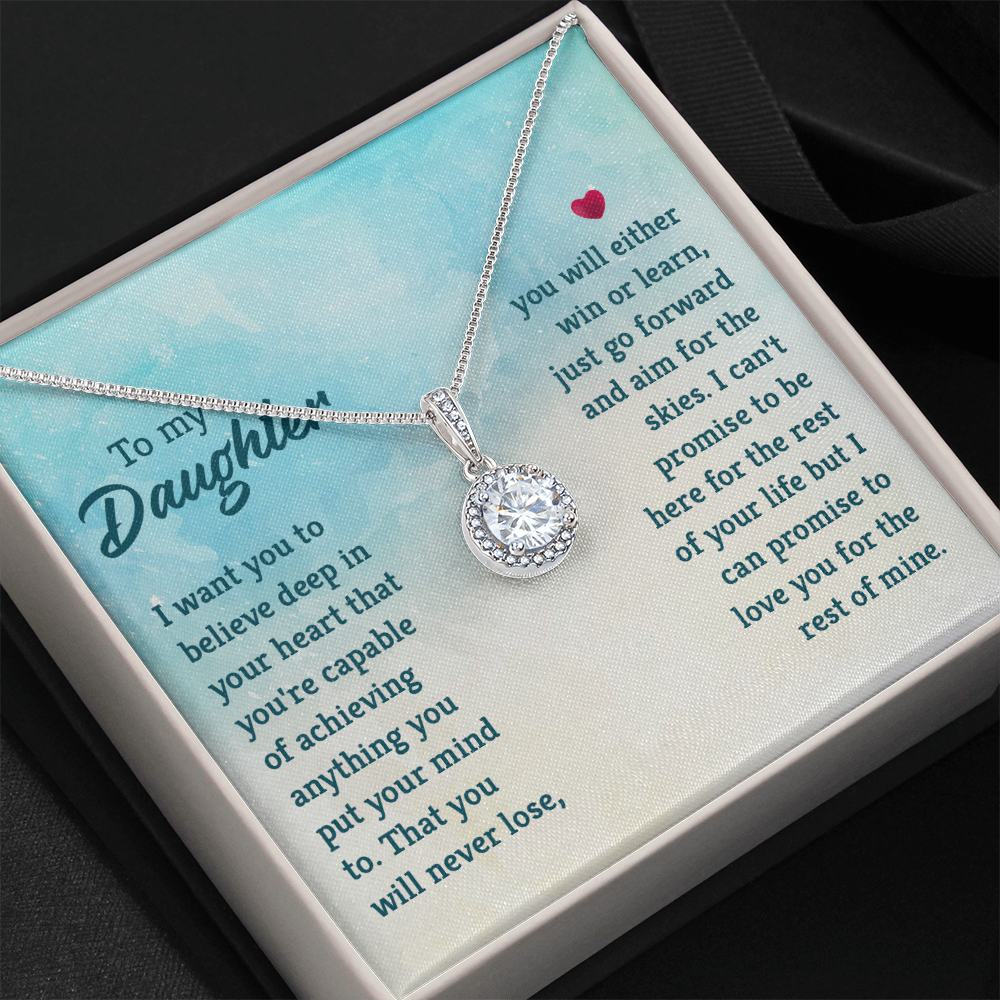 Eternal Hope Necklace: To My Daughter -Win or Learn