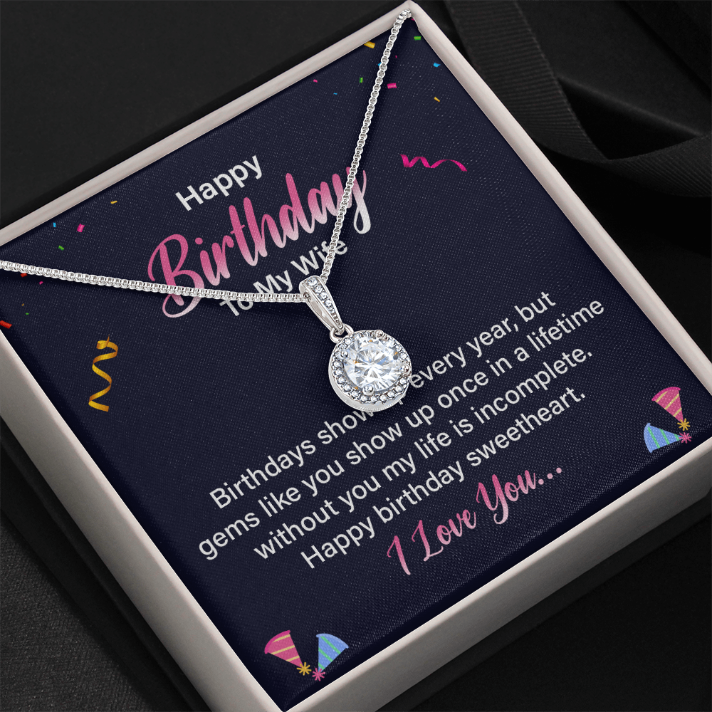 Eternal Hope Necklace:Happy Birthday Wife
