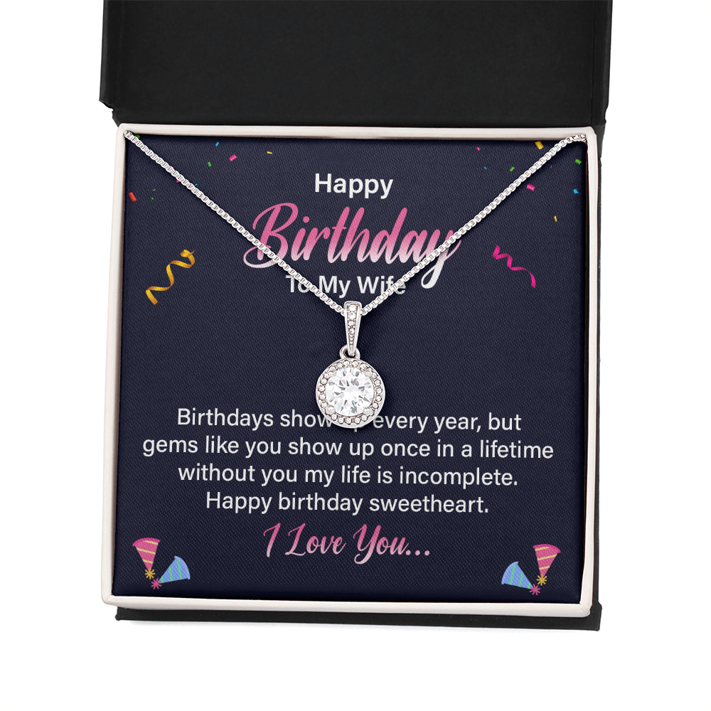 Eternal Hope Necklace:Happy Birthday Wife