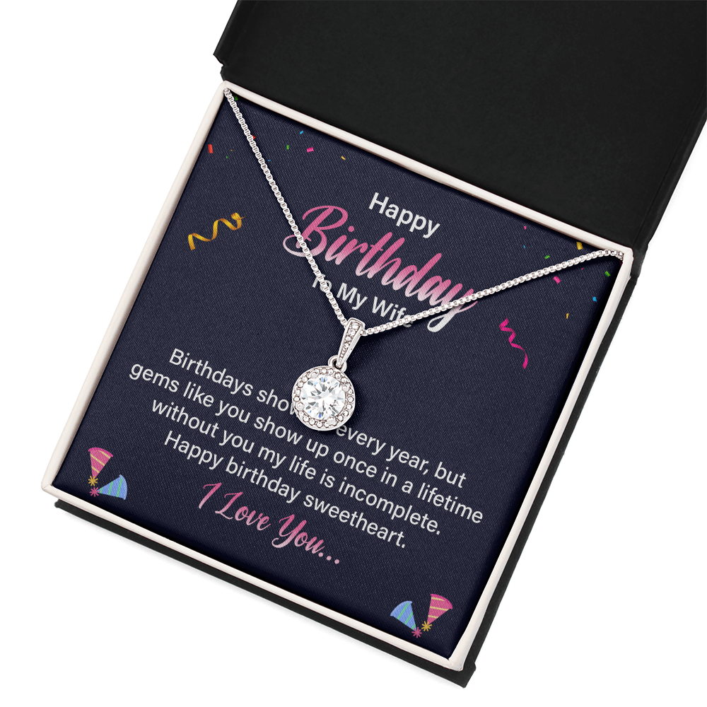 Eternal Hope Necklace:Happy Birthday Wife
