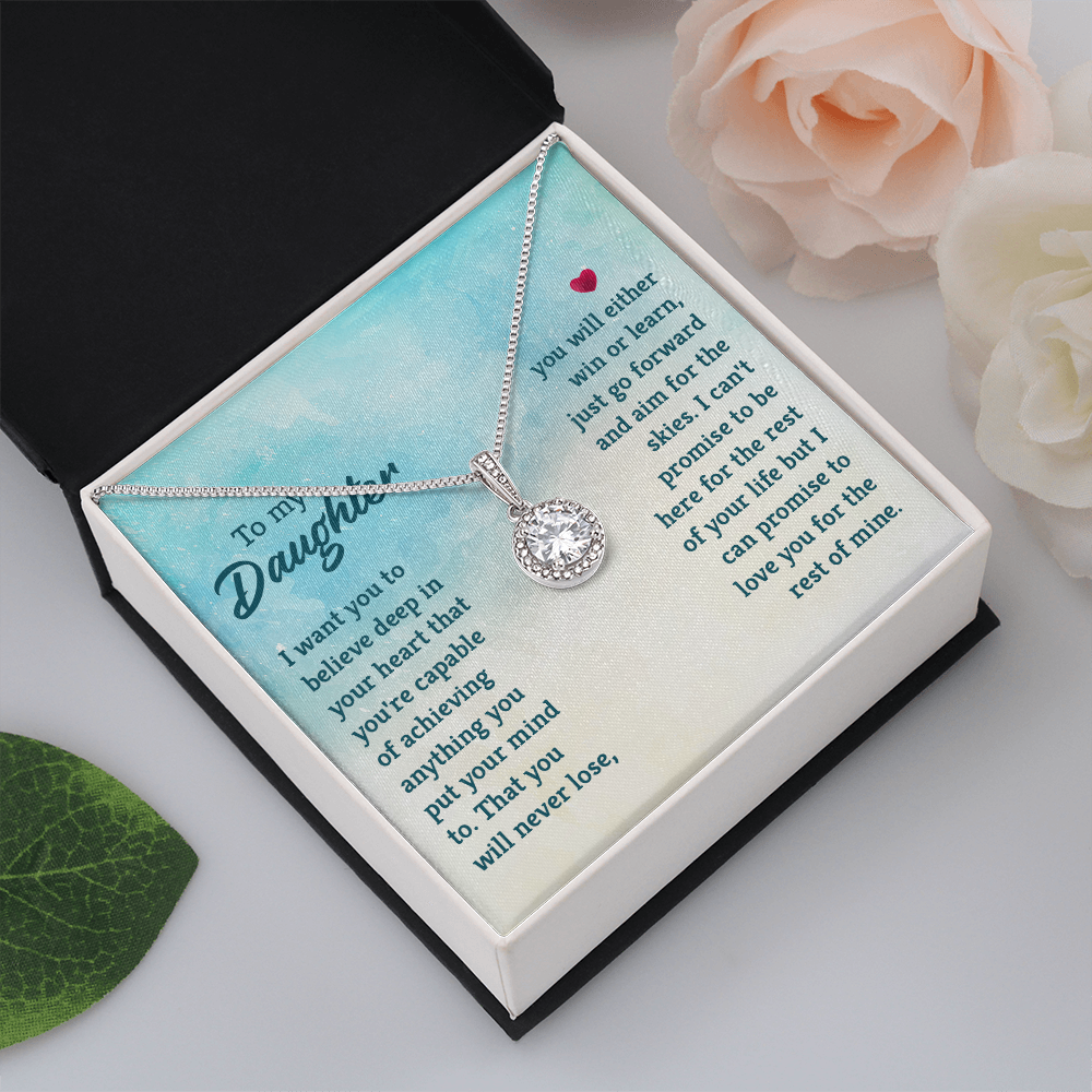 Eternal Hope Necklace: To My Daughter -Win or Learn