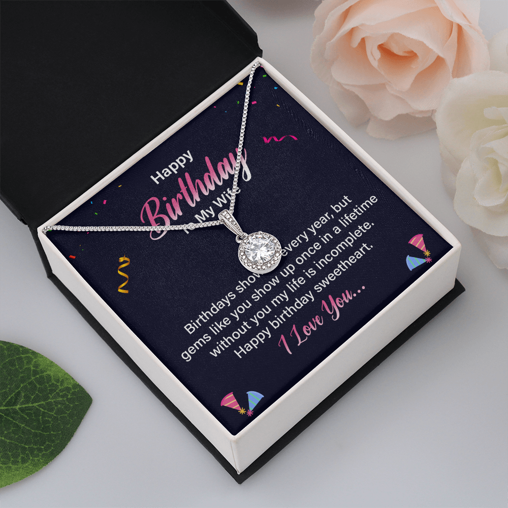 Eternal Hope Necklace:Happy Birthday Wife