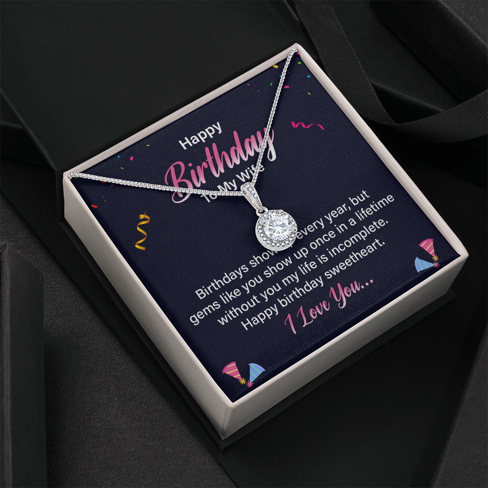 Eternal Hope Necklace:Happy Birthday Wife