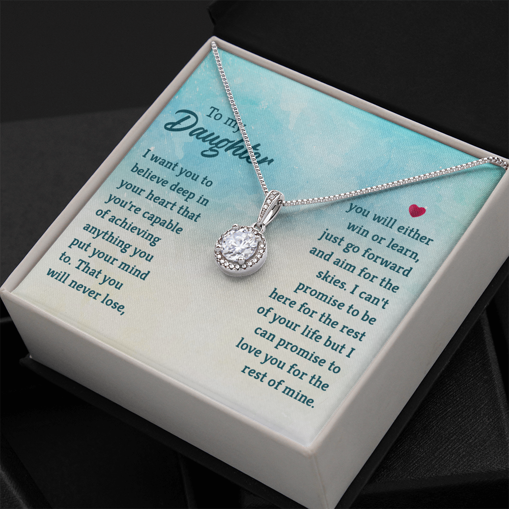 Eternal Hope Necklace: To My Daughter -Win or Learn