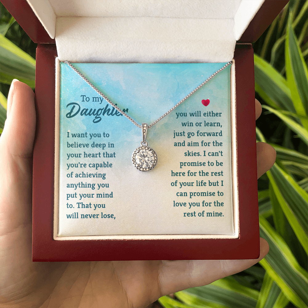 Eternal Hope Necklace: To My Daughter -Win or Learn