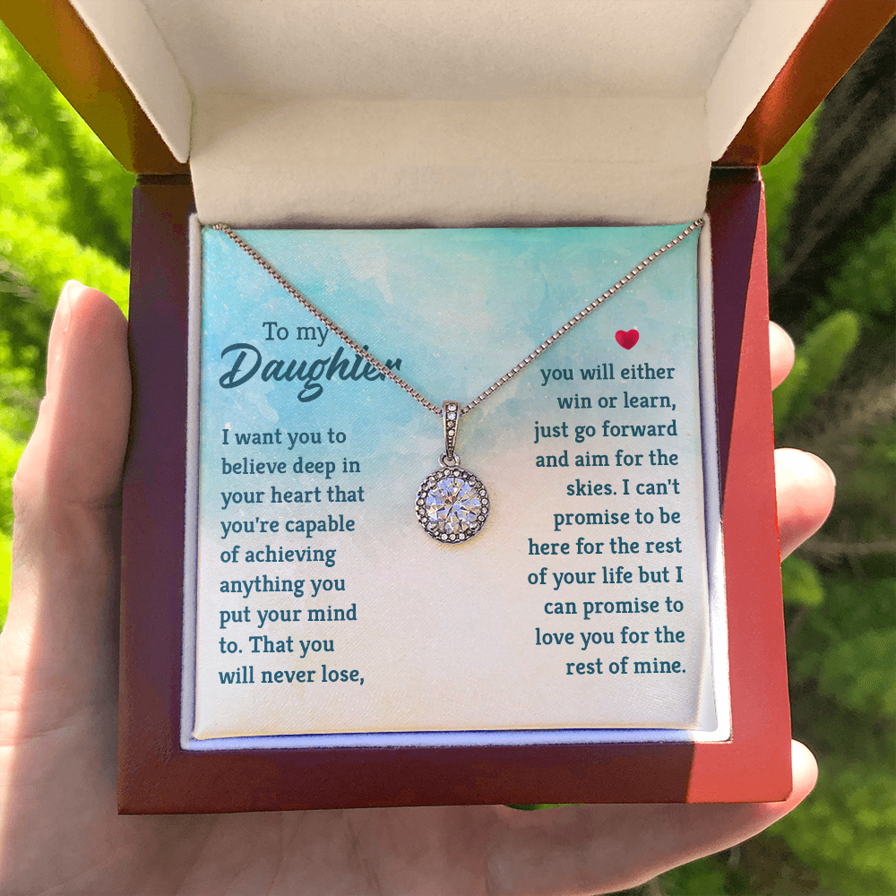 Eternal Hope Necklace: To My Daughter -Win or Learn