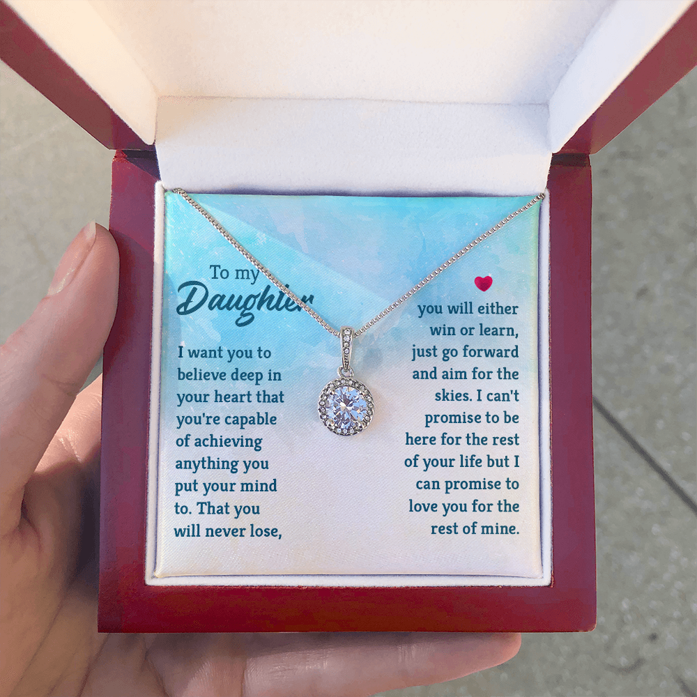 Eternal Hope Necklace: To My Daughter -Win or Learn
