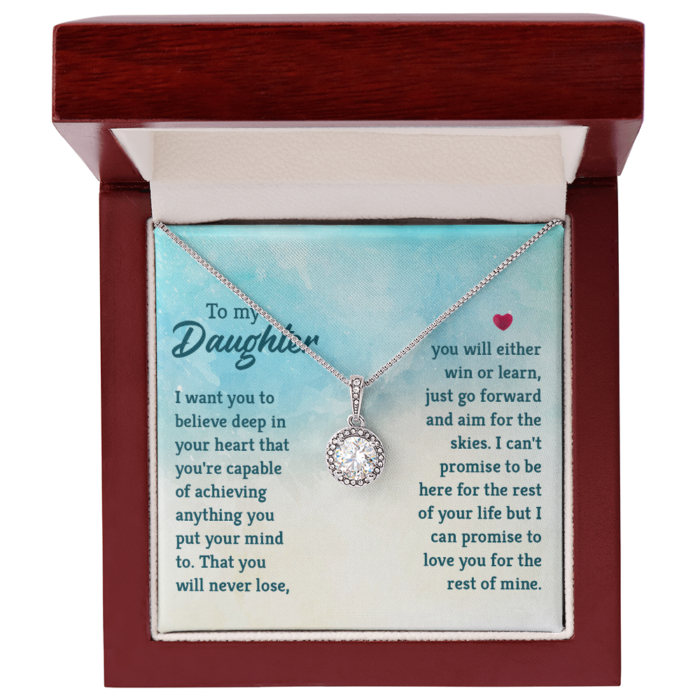 Eternal Hope Necklace: To My Daughter -Win or Learn