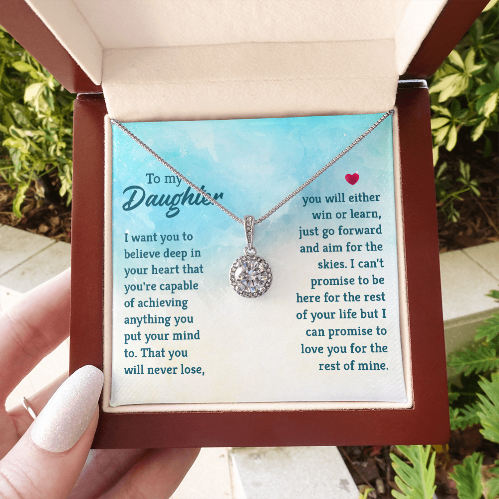 Eternal Hope Necklace: To My Daughter -Win or Learn