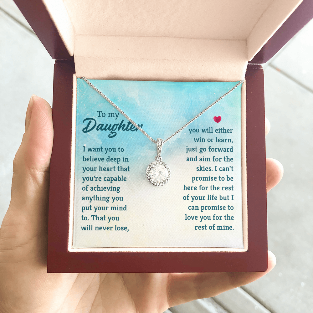 Eternal Hope Necklace: To My Daughter -Win or Learn