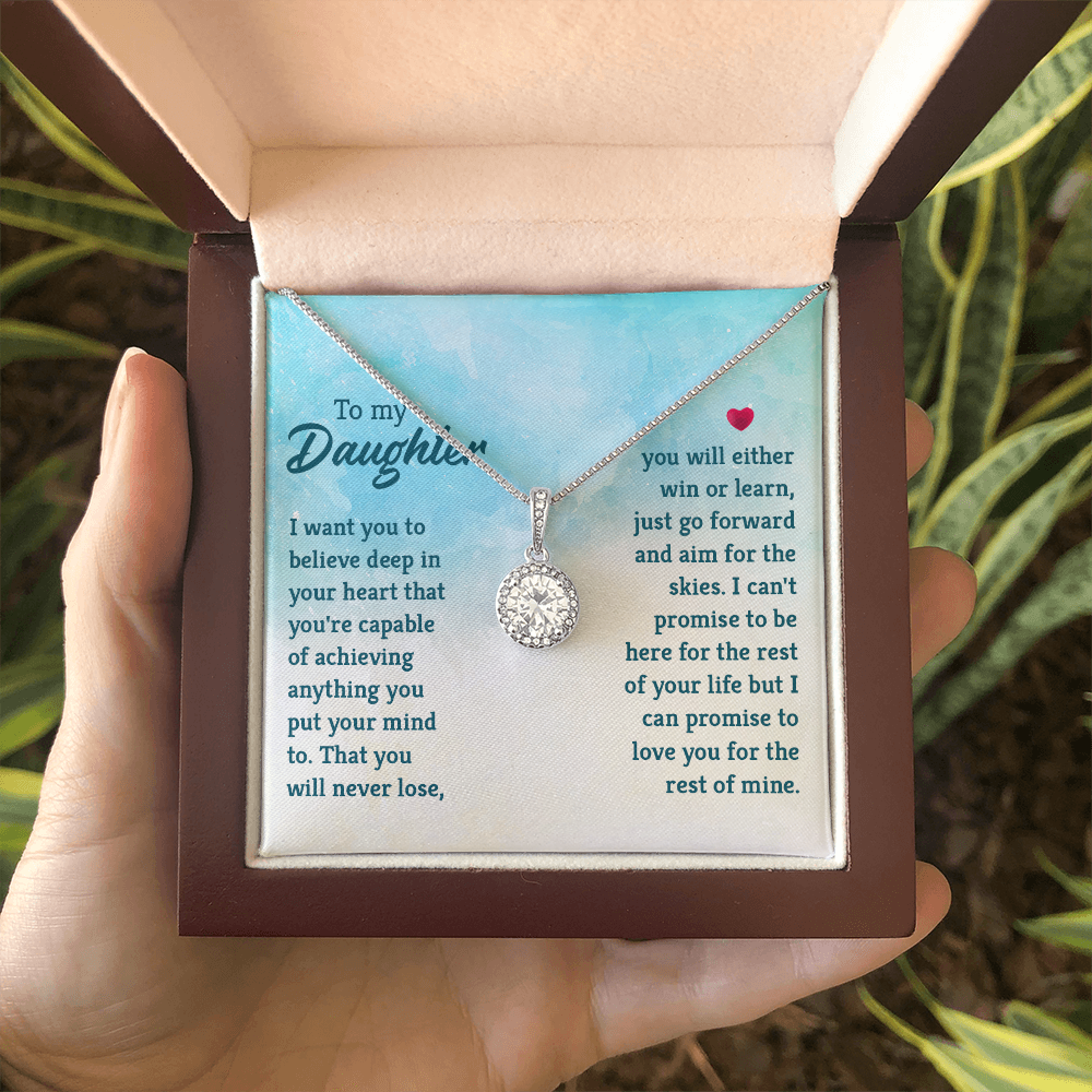 Eternal Hope Necklace: To My Daughter -Win or Learn