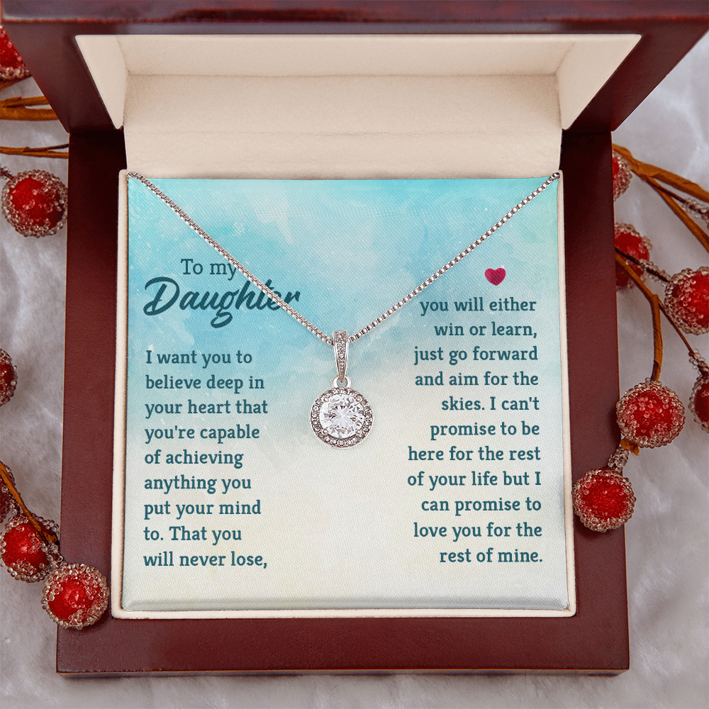 Eternal Hope Necklace: To My Daughter -Win or Learn