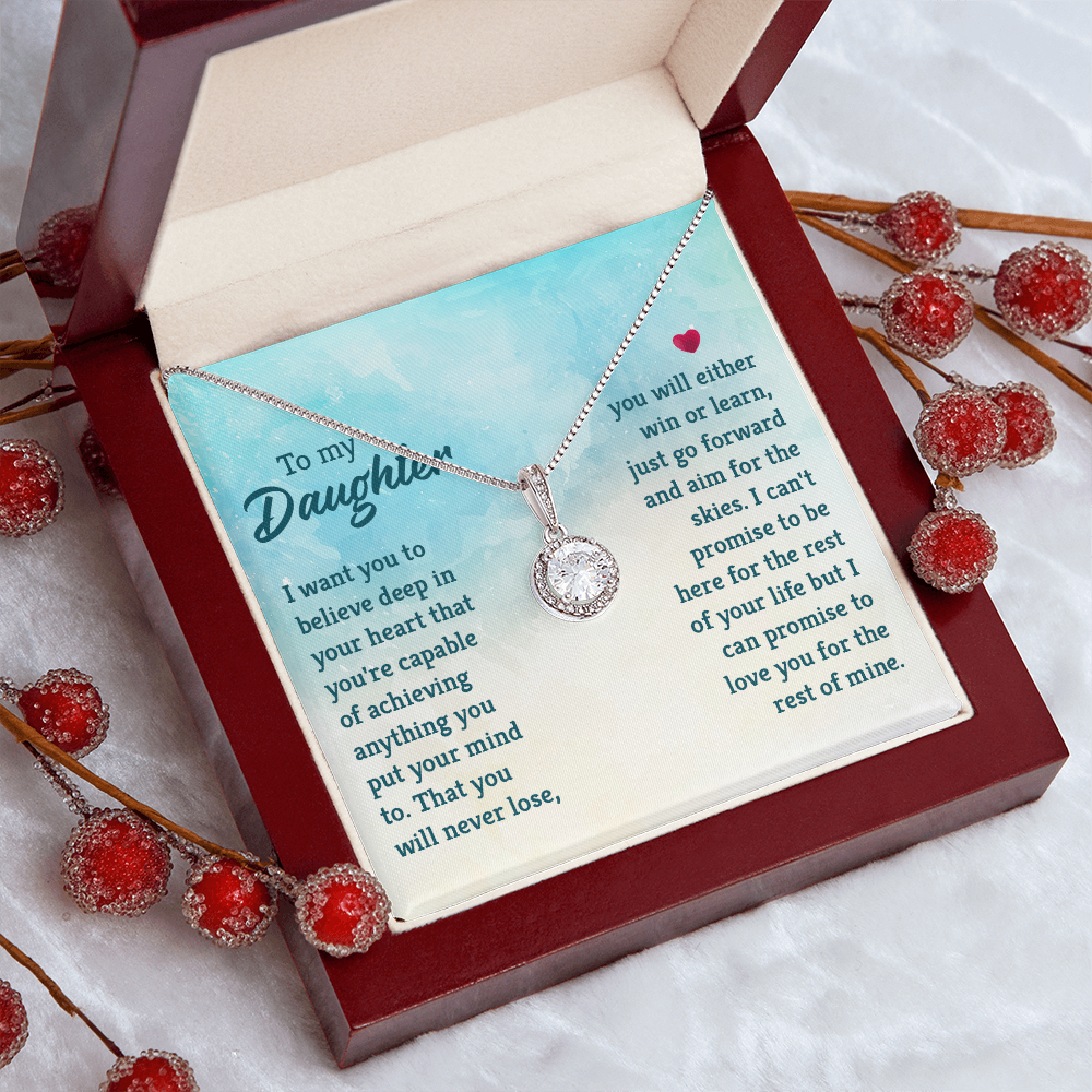 Eternal Hope Necklace: To My Daughter -Win or Learn