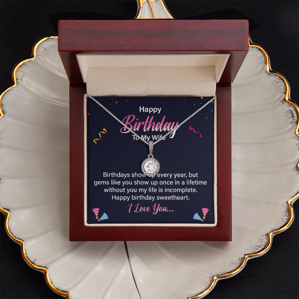 Eternal Hope Necklace:Happy Birthday Wife