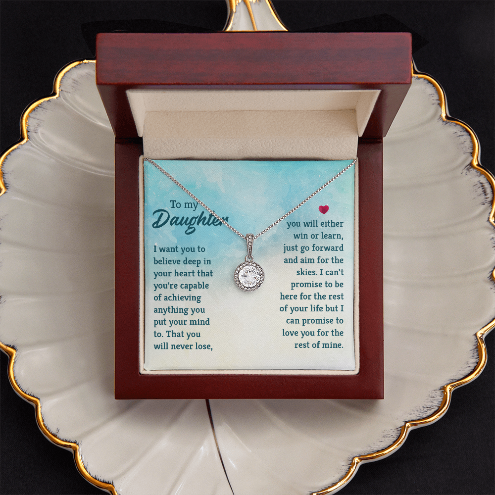 Eternal Hope Necklace: To My Daughter -Win or Learn