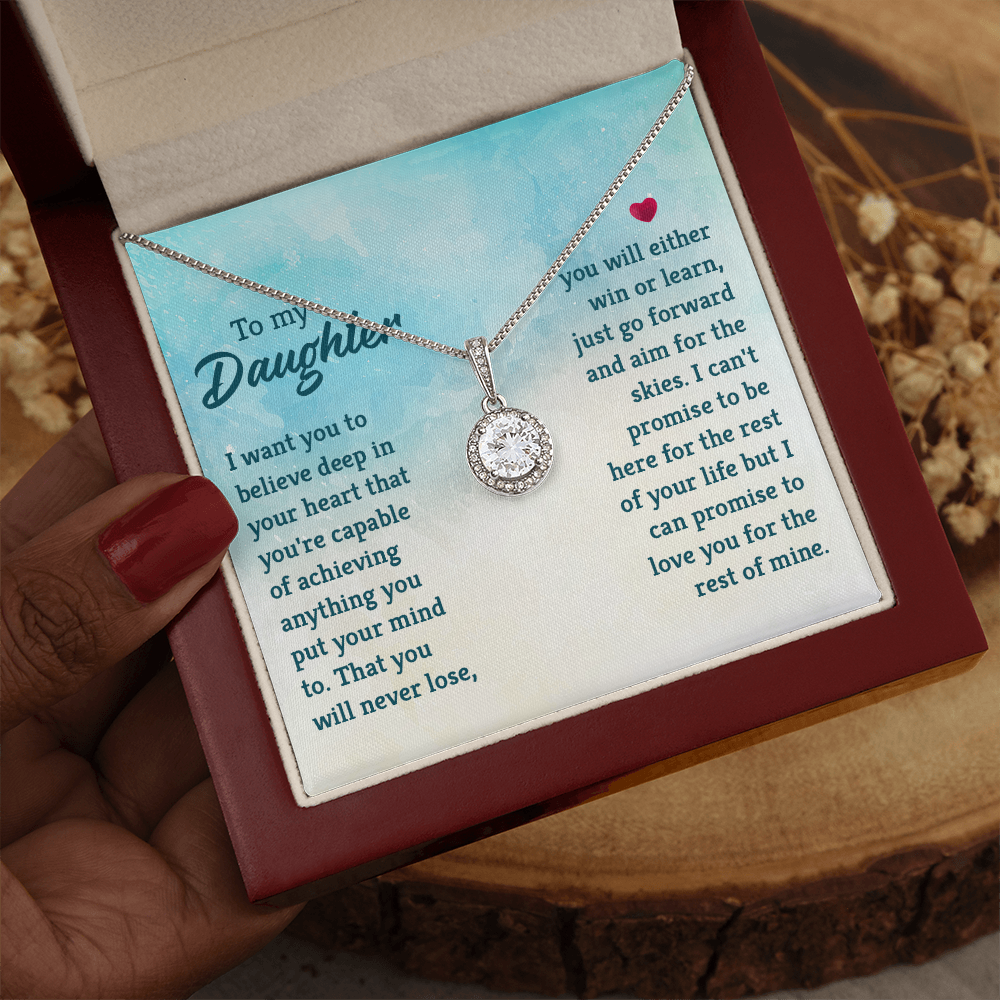 Eternal Hope Necklace: To My Daughter -Win or Learn