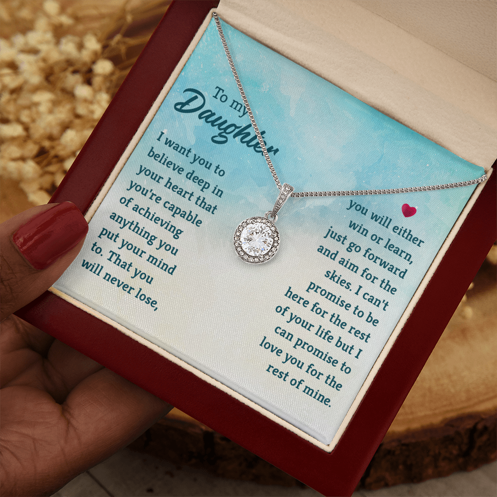 Eternal Hope Necklace: To My Daughter -Win or Learn