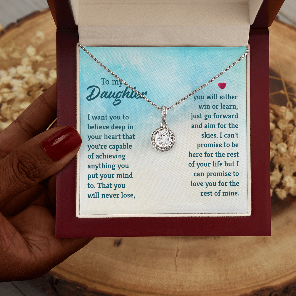 Eternal Hope Necklace: To My Daughter -Win or Learn