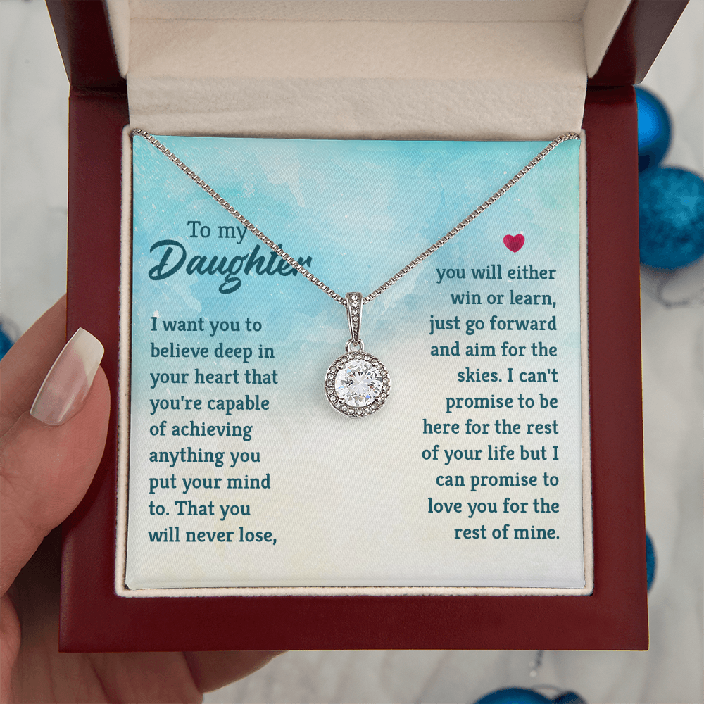 Eternal Hope Necklace: To My Daughter -Win or Learn