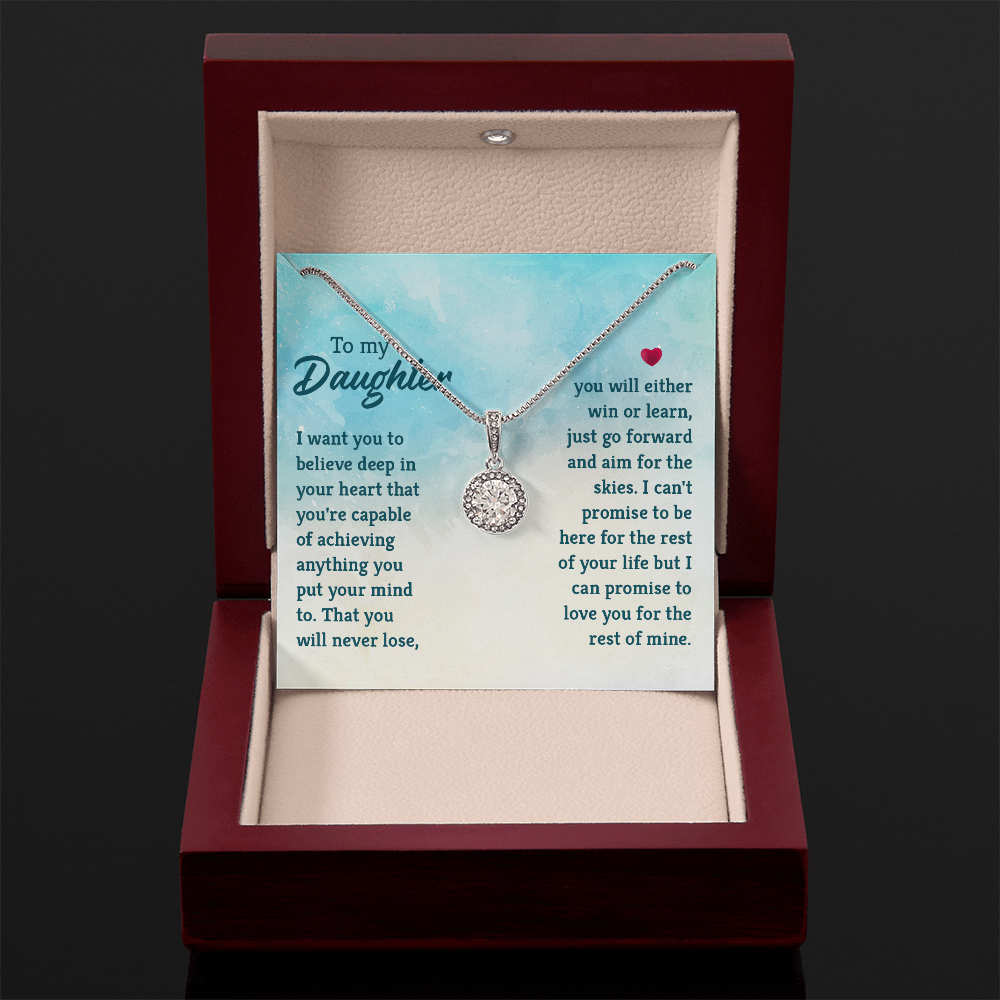 Eternal Hope Necklace: To My Daughter -Win or Learn