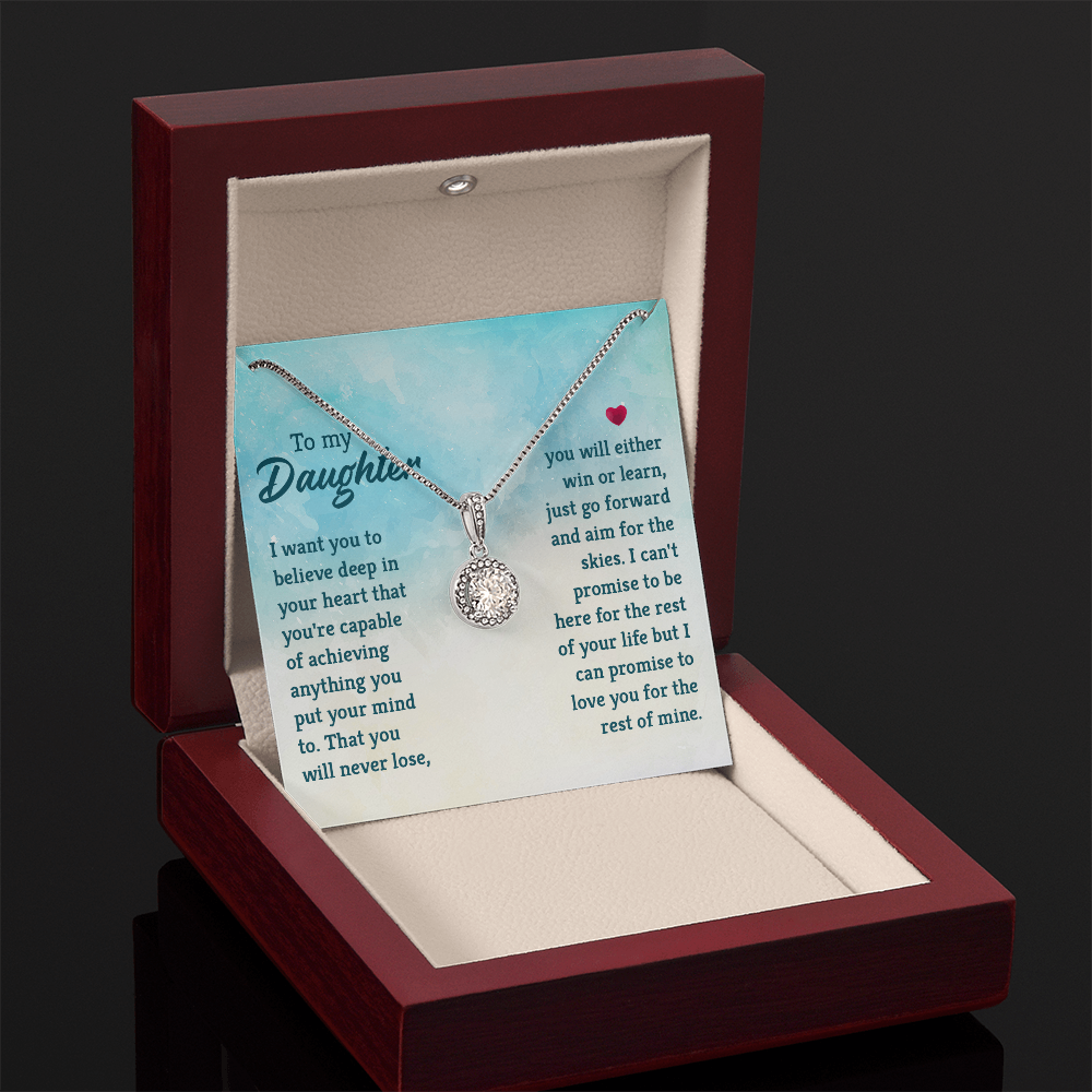 Eternal Hope Necklace: To My Daughter -Win or Learn