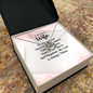 Lucky In Love Necklace: To My Beautiful Wife Distance Never Separate