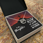 Lucky In Love Necklace: To My Daughter Be On Your Guard