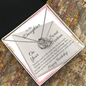 Lucky In Love Necklace:To My Daughter Happy Birthday Sweet 16