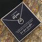 Lucky In Love Necklace:To My Bonus Love Your Daughter