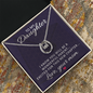 Lucky In Love Necklace: To My Daughter Love Year Mom