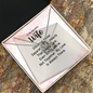 Lucky In Love Necklace: To My Beautiful Wife Distance Never Separate