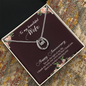Lucky In Love Necklace: To My Beautiful Wife Happy Anniversary