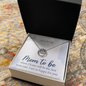 Lucky In Love Necklace: Just to Day Mom to Be
