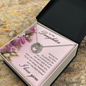 Lucky In Love Necklace:To My Daughter I Love You