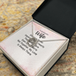 Lucky In Love Necklace: To My Beautiful Wife Distance Never Separate