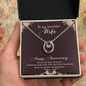 Lucky In Love Necklace: To My Beautiful Wife Happy Anniversary