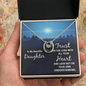 Lucky In Love Necklace: To My Beautiful Daughter Trust In The Lord