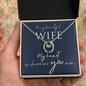 Lucky In Love Necklace:To My Beautiful Wife