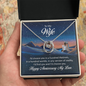 Lucky In Love Necklace:To My Wife Happy Anniversary My Love