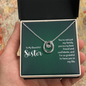 Lucky In Love Necklace:To My Beautiful Sister You'er My Best Friend