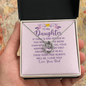 Lucky In Love Necklace:To My Daughter Love Your Dad