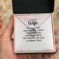 Lucky In Love Necklace: To My Beautiful Wife Distance Never Separate