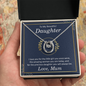 Lucky In Love Necklace: To My Beautiful Daughter Love Mum