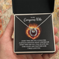 Lucky In Love Necklace: To My Gorgeous Wife