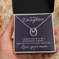 Lucky In Love Necklace: To My Daughter Love Year Mom