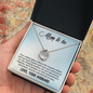 Lucky In Love Necklace:Mom To Be Love Your Husband